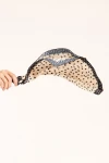 Siyah Puantiye Desenli Pliseli Bandana Fular BCNSV-2513472-1