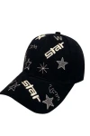 Siyah Star Nakışlı Kep BCNSV-2514504