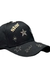 Siyah Star Nakışlı Kep BCNSV-2514504