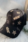 Siyah Star Nakışlı Kep BCNSV-2514504
