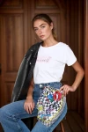 Beyaz Kareli Bandana Fular BCNSV-2513708
