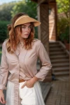Camel Hasır Vizör Şapka BCNSV-2514398