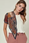 Lacivert Etro Desenli Bandana Fular BCNSV-2512353-1