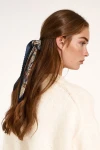 Lacivert Etro Desenli Piliseli Bandana Fular BCNSV-2513458-1