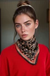 Leopar Leopar Desenli Bandana Fular BCNSV-2513485