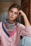 Mavi Etnik Desenli Bandana Fular BCNSV-2512397