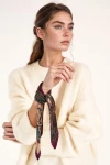 Mor Etro Desenli Piliseli Bandana Fular BCNSV-2513458-1