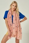 Pembe Çapa Desenli Şal BCNSV-2513068