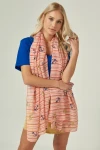 Pembe Çapa Desenli Şal BCNSV-2513068