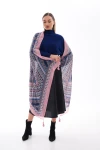 Pembe Desenli Püsküllü Şal BCNSV-2515239