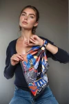 Renkli Desenli Bandana Fular BCNSV-2513706