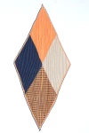 Sarı Patchwork Desenli Pliseli Bandana Fular BCNSV-2513484-1