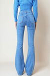 Buz Mavi 5 Cepli İspanyol Paça Jean BCHNW-251197
