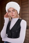 Ekru Peluş Bandana  BCNSV-25WT1017