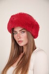 Kırmızı Peluş Bandana  BCNSV-25WT1014