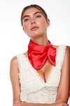 Kırmızı2 Geometrik Desenli Bandana Fular BCNSV-25WT1031