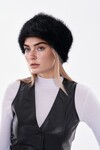Siyah Peluş Bandana  BCNSV-25WT1017