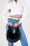 Siyah Peluş Çanta  BCNSV-25WT1002
