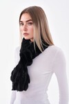 Siyah1 İçten Geçmeli Peluş Atkı Boyunluk BCNSV-25WT1018