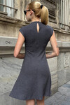 Antrasit Cep Detaylı Kolsuz Mini Triko Elbise BCHZCK-251268