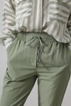 Haki Çift Cepli Beli Lastikli Bağlama Detaylı Pantolon BCRY-261289