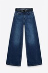 Mavi Yüksek Bel 5 Cepli Baggy Jean BCHNW-251207
