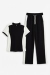Siyah Blok Detaylı Yumuşak Dokulu Modal Kumaş Alt Üst Takım BCHN-2626126